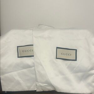 Gucci satin dust bags (2)